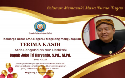 Terimakasih Bapak Joko Tri Haryanto, S.Pd. M.Pd.